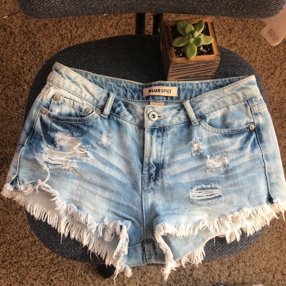 Blue jean shorts!